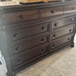 Solid Wood Espresso Dresser