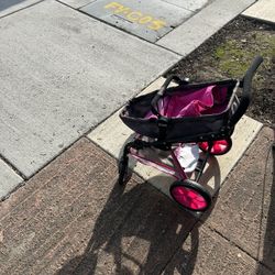 Girls Baby  Doll Stroller