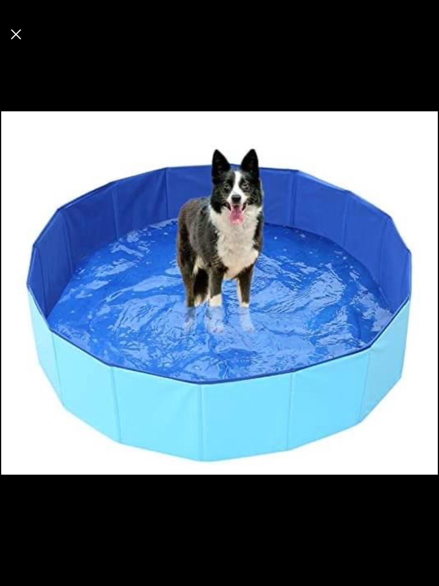GDSWYJ Folding Pet Pool, Dog Swimming Pool, Cat Sand Tray, Bathtub, Paddling Pool