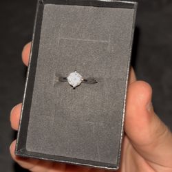 1ct S925 Silver Moissanite Ring