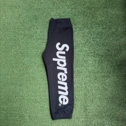 Navy blue supreme pants