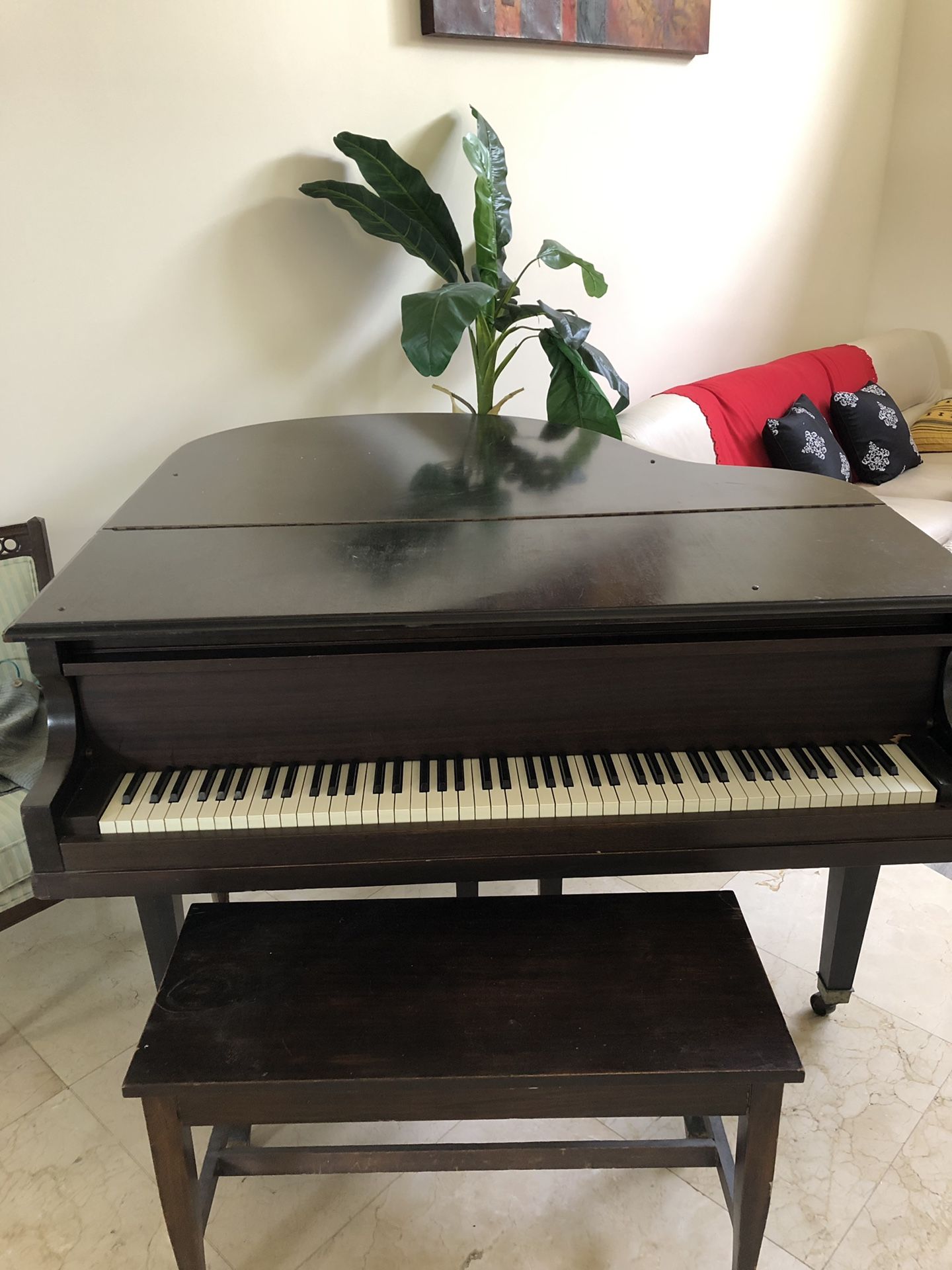 Baby grand piano