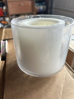 Glass Candle Holder X2 