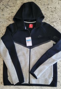 New Nike Tech Hoodie in Medium Black/Grey