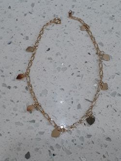 Liquidation. New good quality goldp plated ankle chain. 11 inches