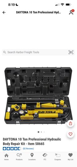DAYTONA 10 Ton Professional Hydraulic Body Repair Kit