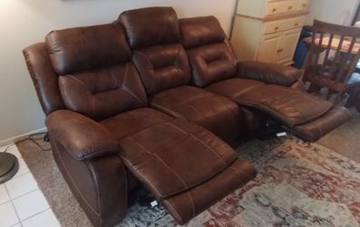 Jerome's theater sofa and loveseat set.