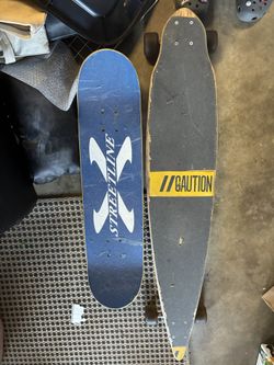 Streetline, G & S skateboard and longboard