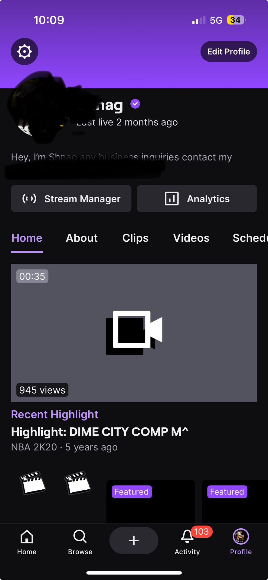 Twitch partnered Account For Sale
