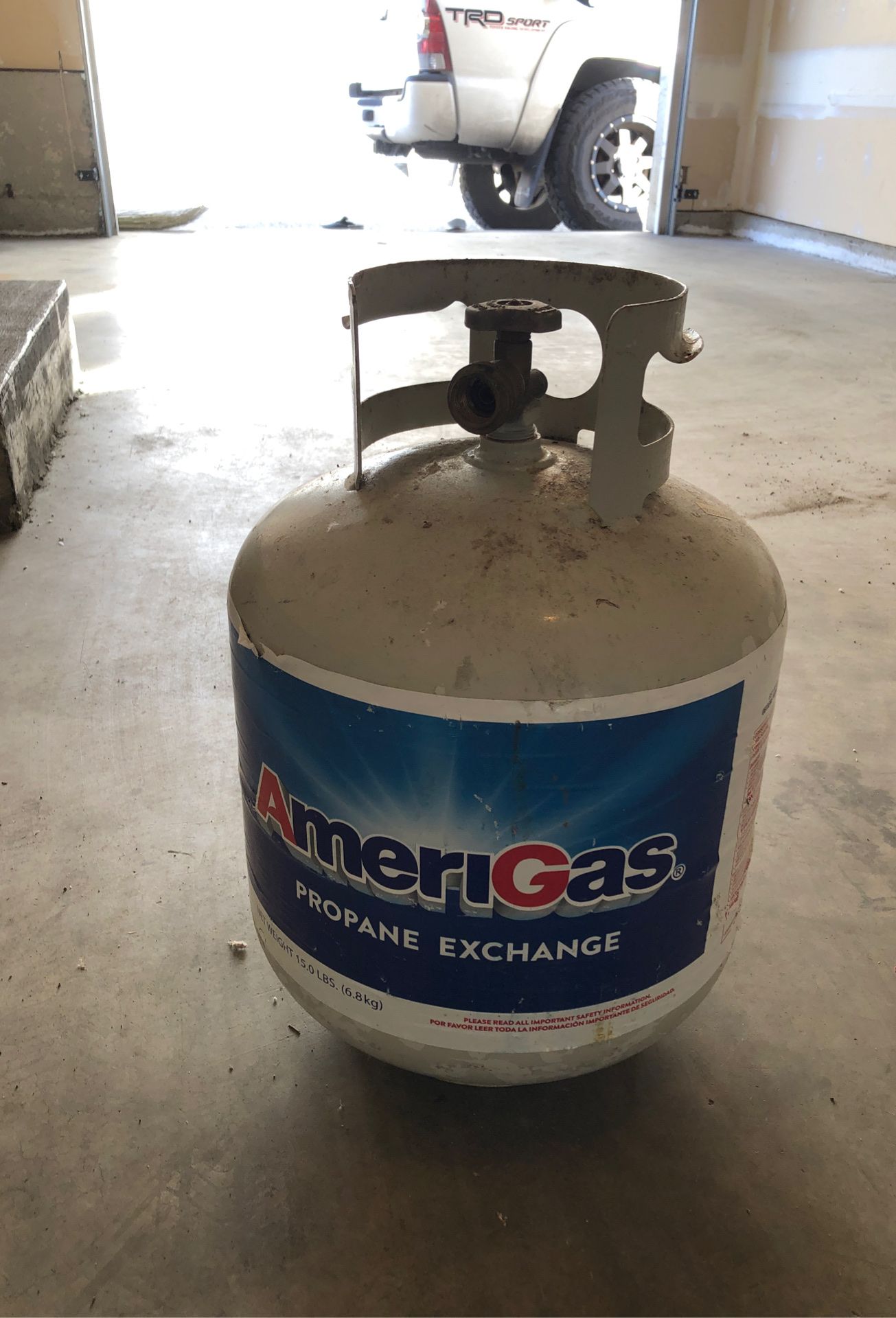 Propane tank (empty) first come first serve