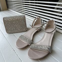 Glittery Sandal And Purse 