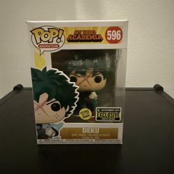 Deku Glow in the Dark Funko Pop #596 MHA Entertainment Earth Exclusive Vaulted edition