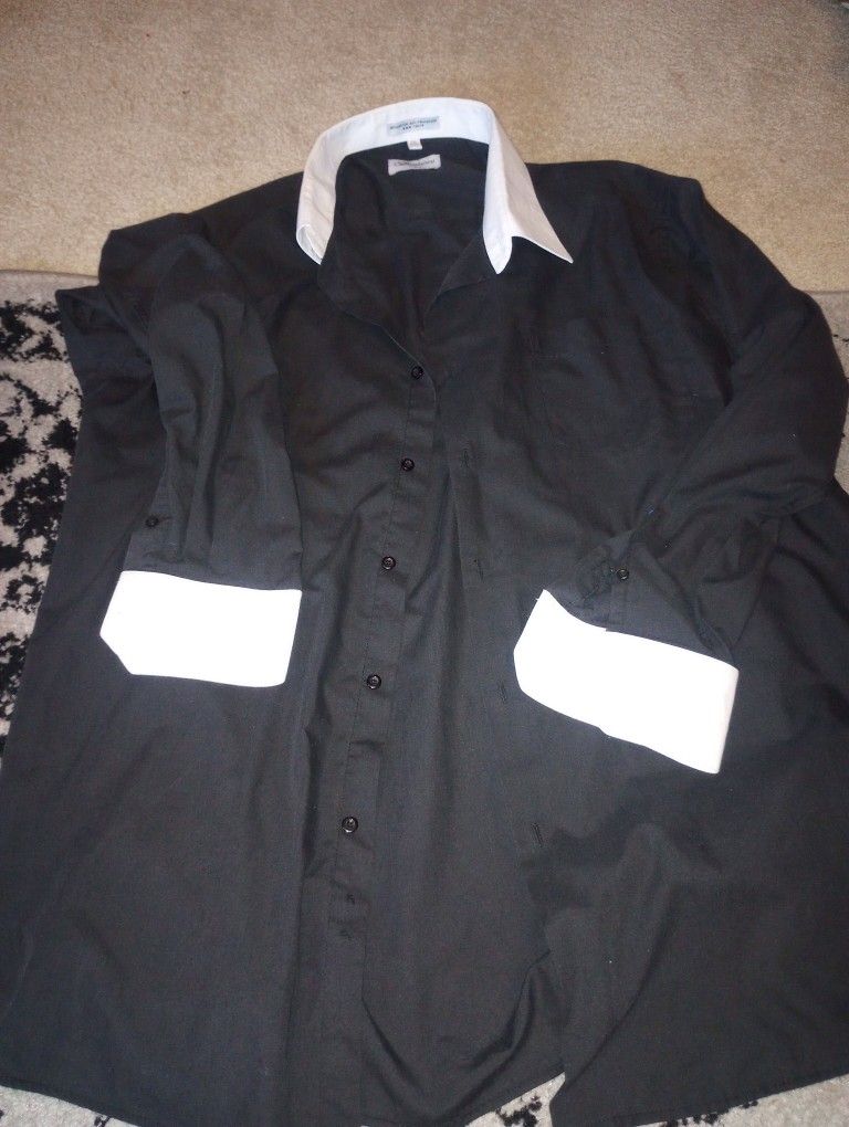 Black And White Dress Shirt