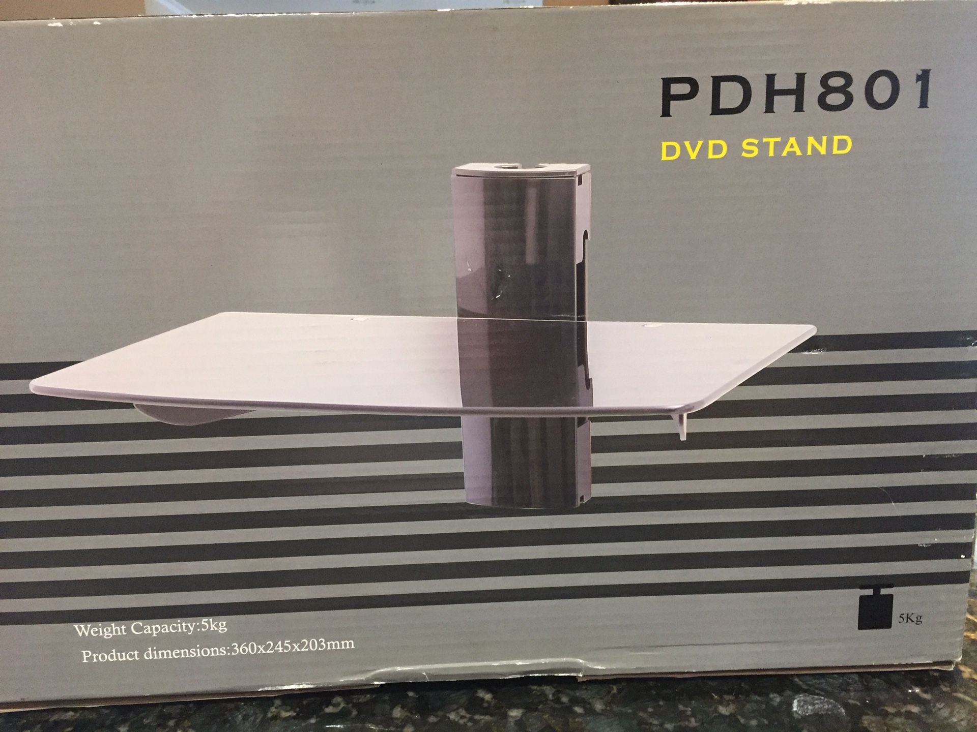 wall mount shelf for cable box or dvd
