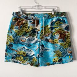 Polo Ralph Lauren Swimwear NWT Men’s Bathing Suit Swim Trunks Landscape Print Size XXL