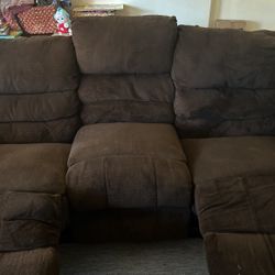 FREE Big Brown Sofa. Cup holder in the middle. 