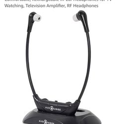Seniors & Hard of Hearing | Wireless TV Headset by AudioRange | Delay-Free, Lightweight, Comfortable, Rechargeable In-Ear Headphones for TV