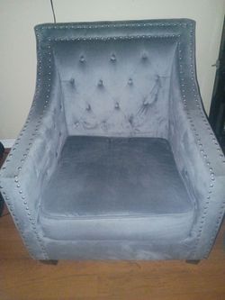 Tiffany grey  accent chair
