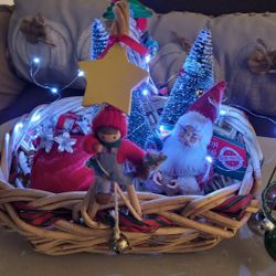 Vintage Christmas Basket