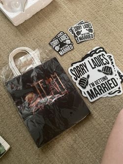 4 Team Groom Bachelor Gift Bags And Stickers