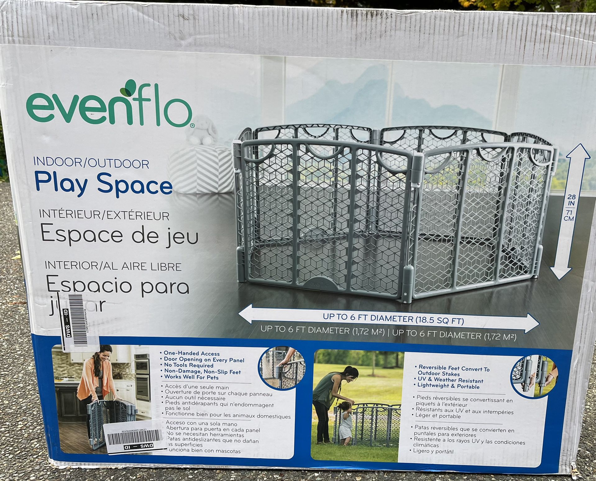 Evenflo Play Space (color: gray)
