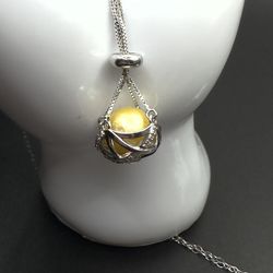 Pearl Cage In Sterling Silver With Edison Pearl