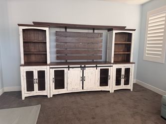 Entertainment center, farmhouse style