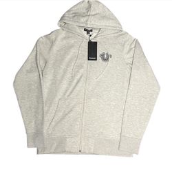 True Religion Grey zipup hoodie