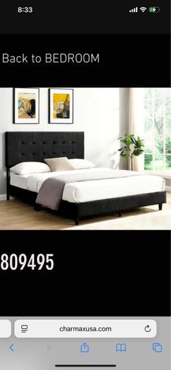 BRAND NEW QUEEN SIZE BLACK BED FRAME WITH NEW MATTRESS/FAST DELIVERY