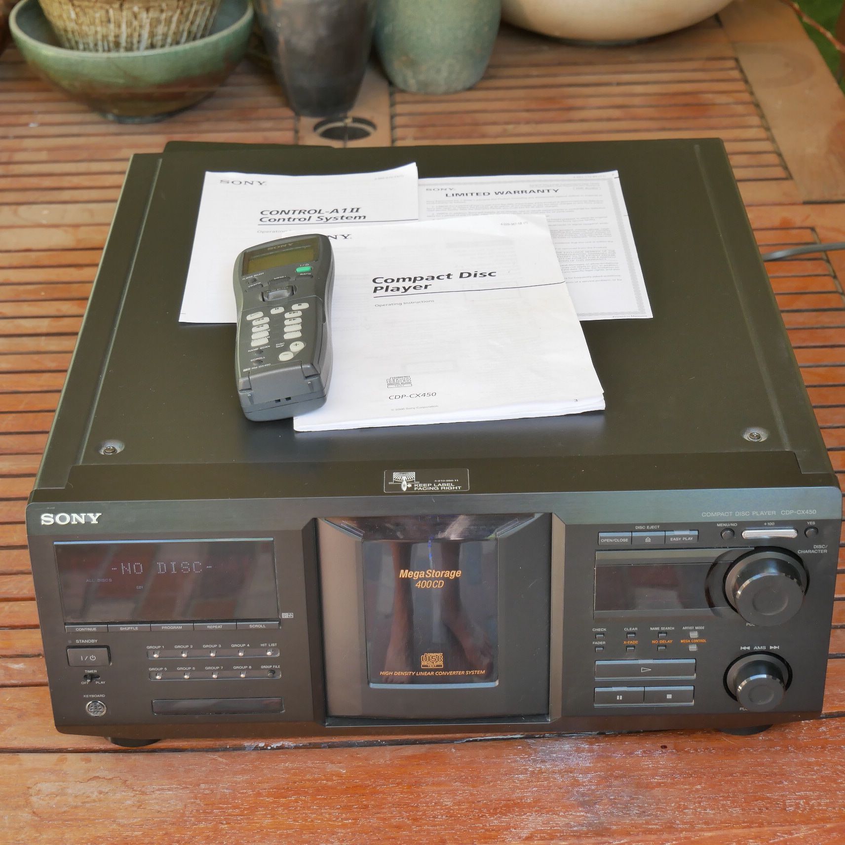 Sony CDPCX400 MegaStorage CD Jukebox Player for Sale in Phoenix, AZ