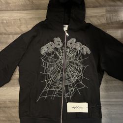 Black Spider Worldwide zip up hoodie