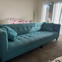Turquoise Sofa 