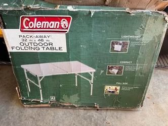 Coleman Portable Folding Camping Table – Like New!