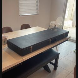 Black Bass Guitar Hard Shell Case