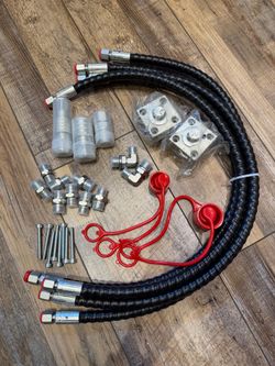 Hydraulic Hose Kit with Fittings and Hardware