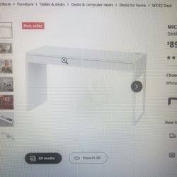 Ikea bed and desk 