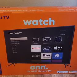 50 Inch ONN 4k uhd tv with roku