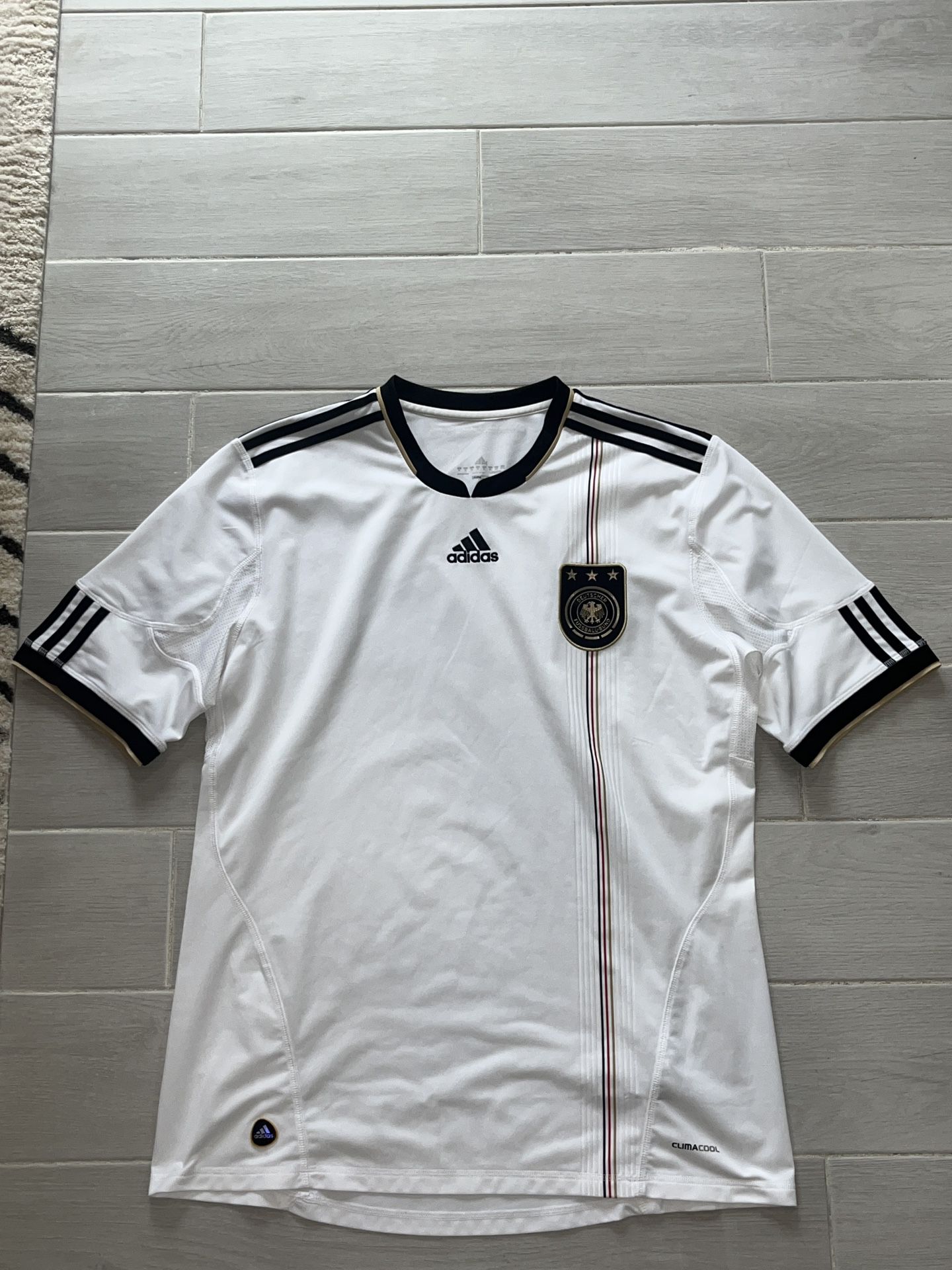 Germany Adidas 2010 World Cup football home jersey size XL P41477 soccer.
