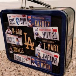 2004 Los Angeles Dodgers MLB Farmer John Metal Tin Lunch Box