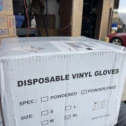 DISPOSABLE VINYL GLOVES XL