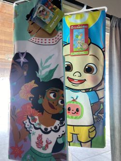 NEW 27inx 54in Encanto , Cocomelon Towel