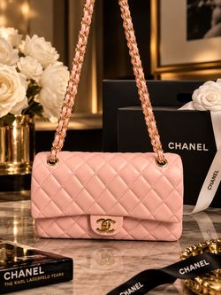 Pastel pink woman quilted handbag 👜 bolsa de mujer nueva