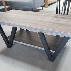 Tapered Gray Coffee Table 
