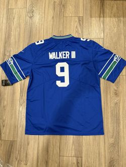 Men’s Seattle Seahawks Kenny Walker Blue Stitched Jersey, S To 3Xl