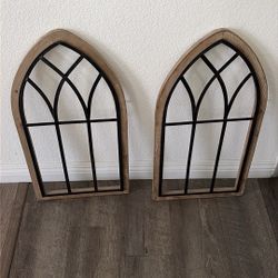 arched window wall decor