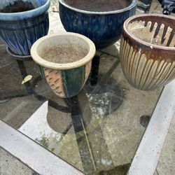FOUR Ceramic Pots