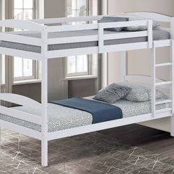 Brand New White Twin Size Bunk Bed