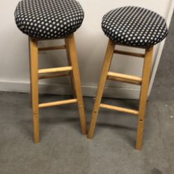 30”h 2 Strong wooden stools