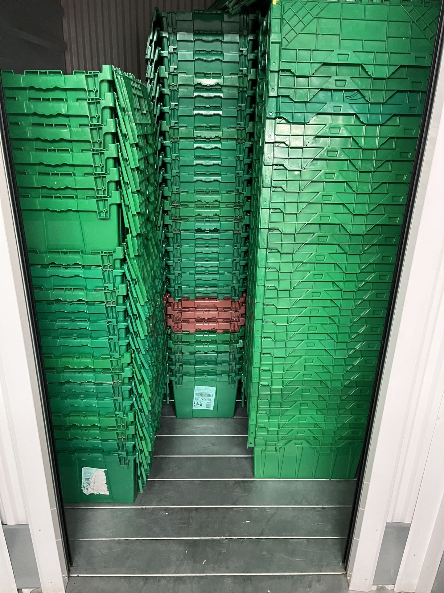 Heavy Duty, Stackable Green Totes