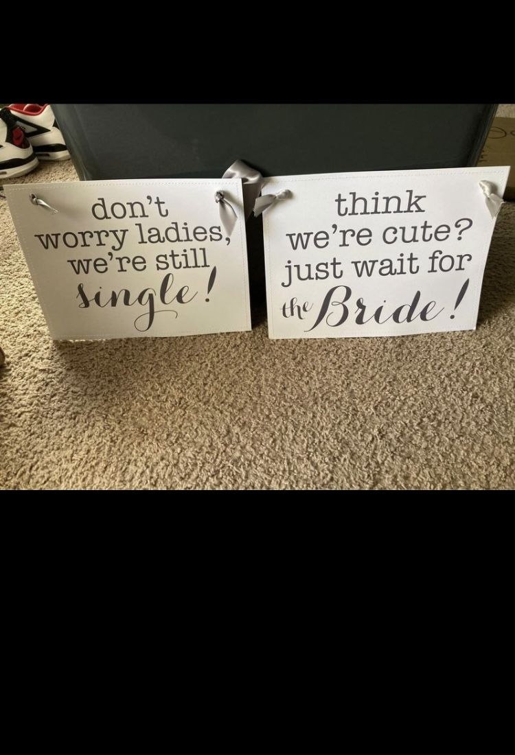 Ring Bearer Signs